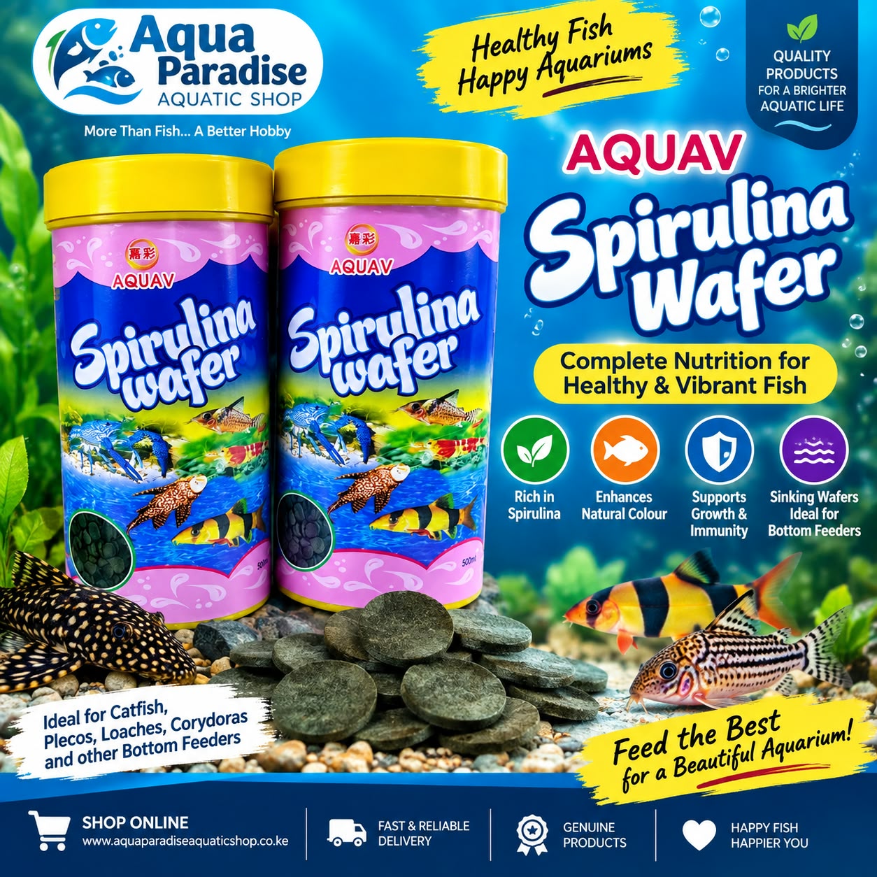 SPIRULINA WAFER 250 ML